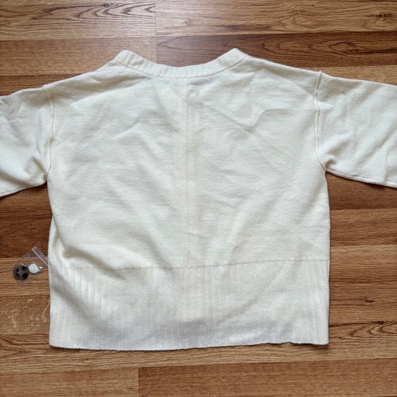 Free People ivory soft sweater cardigan - Picture 5 of 13